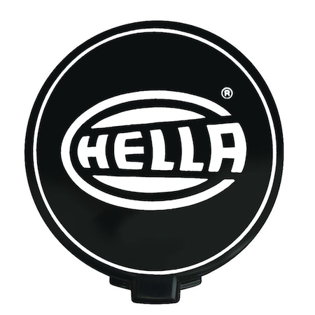 Hella 64 Round Black Plastic With Logo Set of 2 H73146011